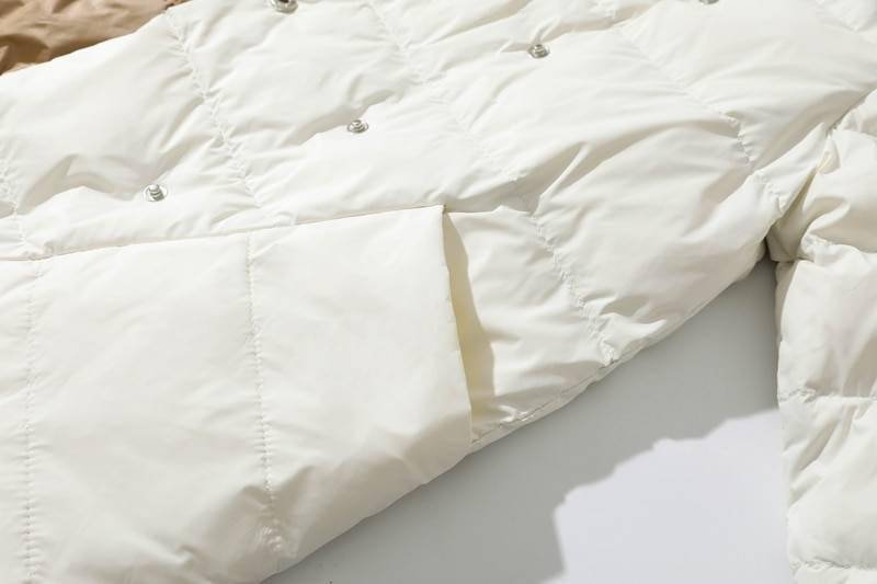 Fitaylor 2021 Winter Women Turtleneck White Duck Down Coat Double Breasted Warm Parkas Double Sided Down Long Jacket Fitaylor 2021 Winter Women Turtleneck White Duck Down Coat Double Breasted Warm Parkas Double Sided Down Long Jacket