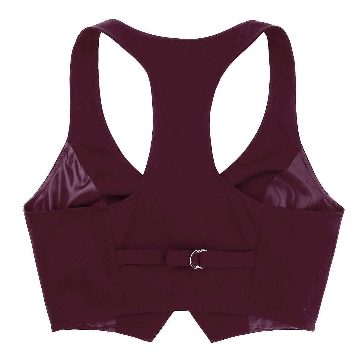 New Arrival Women Fashion V-Neck Sleeveless Button Down Fitted Racer Back Classic Vest Shirts Separate Waistcoat for Formal Wear