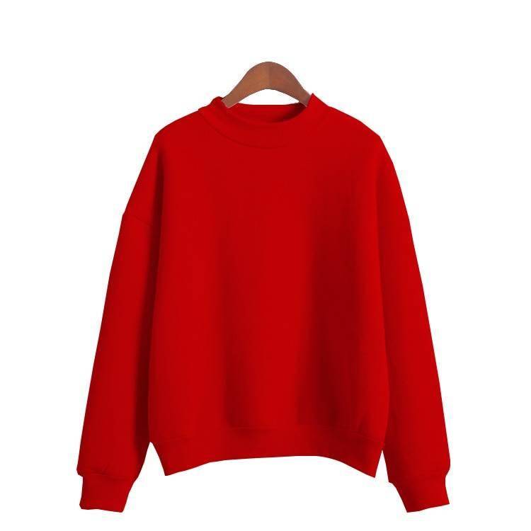 Woman Sweatshirts 2021 Sweet Korean O-neck Knitted Pullovers Thick Autumn Winter Candy Color Loose Hoodies Solid Womens Clothing Woman Sweatshirts 2021 Sweet Korean O-neck Knitted Pullovers Thick Autumn Winter Candy Color Loose Hoodies Solid Womens Clothing