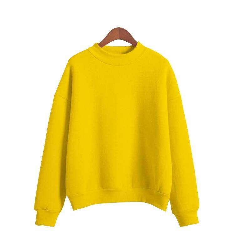 Woman Sweatshirts 2021 Sweet Korean O-neck Knitted Pullovers Thick Autumn Winter Candy Color Loose Hoodies Solid Womens Clothing Woman Sweatshirts 2021 Sweet Korean O-neck Knitted Pullovers Thick Autumn Winter Candy Color Loose Hoodies Solid Womens Clothing