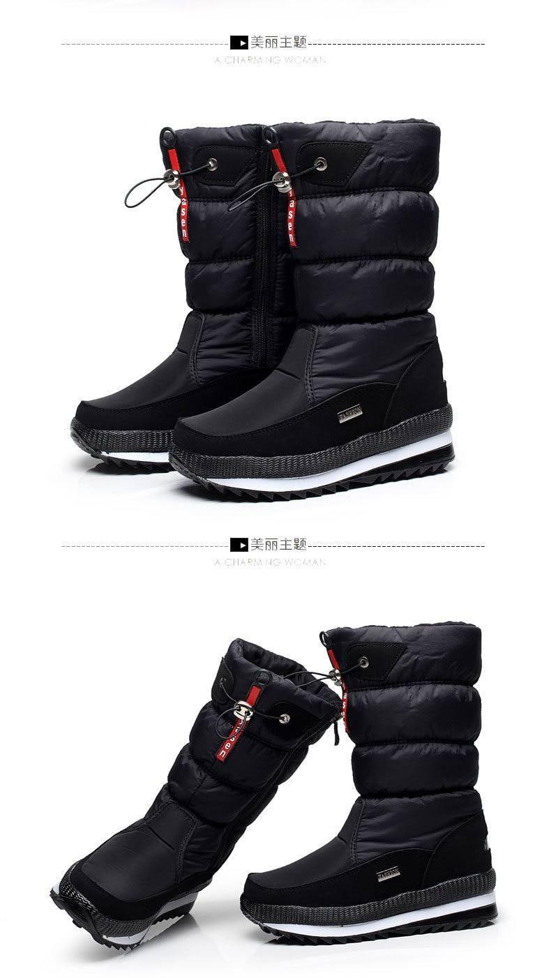 Women Snow Boots Winter Female Boots Thick Plush Waterproof non-slip Thigh High Boots Fashion Warm Fur Woman Winter Shoes 2021 Women Snow Boots Winter Female Boots Thick Plush Waterproof non-slip Thigh High Boots Fashion Warm Fur Woman Winter Shoes 2021