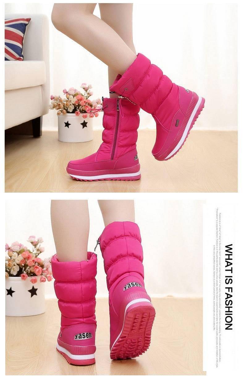 Women Snow Boots Winter Female Boots Thick Plush Waterproof non-slip Thigh High Boots Fashion Warm Fur Woman Winter Shoes 2021 Women Snow Boots Winter Female Boots Thick Plush Waterproof non-slip Thigh High Boots Fashion Warm Fur Woman Winter Shoes 2021