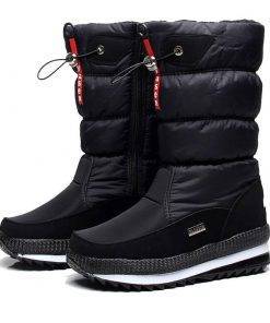 Women Snow Boots Winter Female Boots Thick Plush Waterproof non-slip Thigh High Boots Fashion Warm Fur Woman Winter Shoes 2021 Shoes Kids 