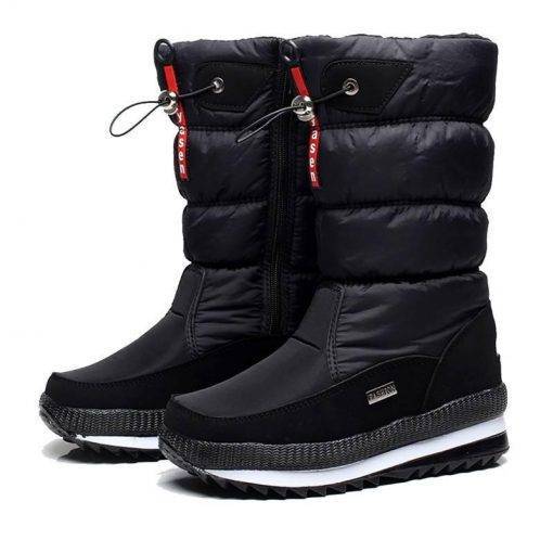 Women Snow Boots Winter Female Boots Thick Plush Waterproof non-slip Thigh High Boots Fashion Warm Fur Woman Winter Shoes 2021 Shoes Kids