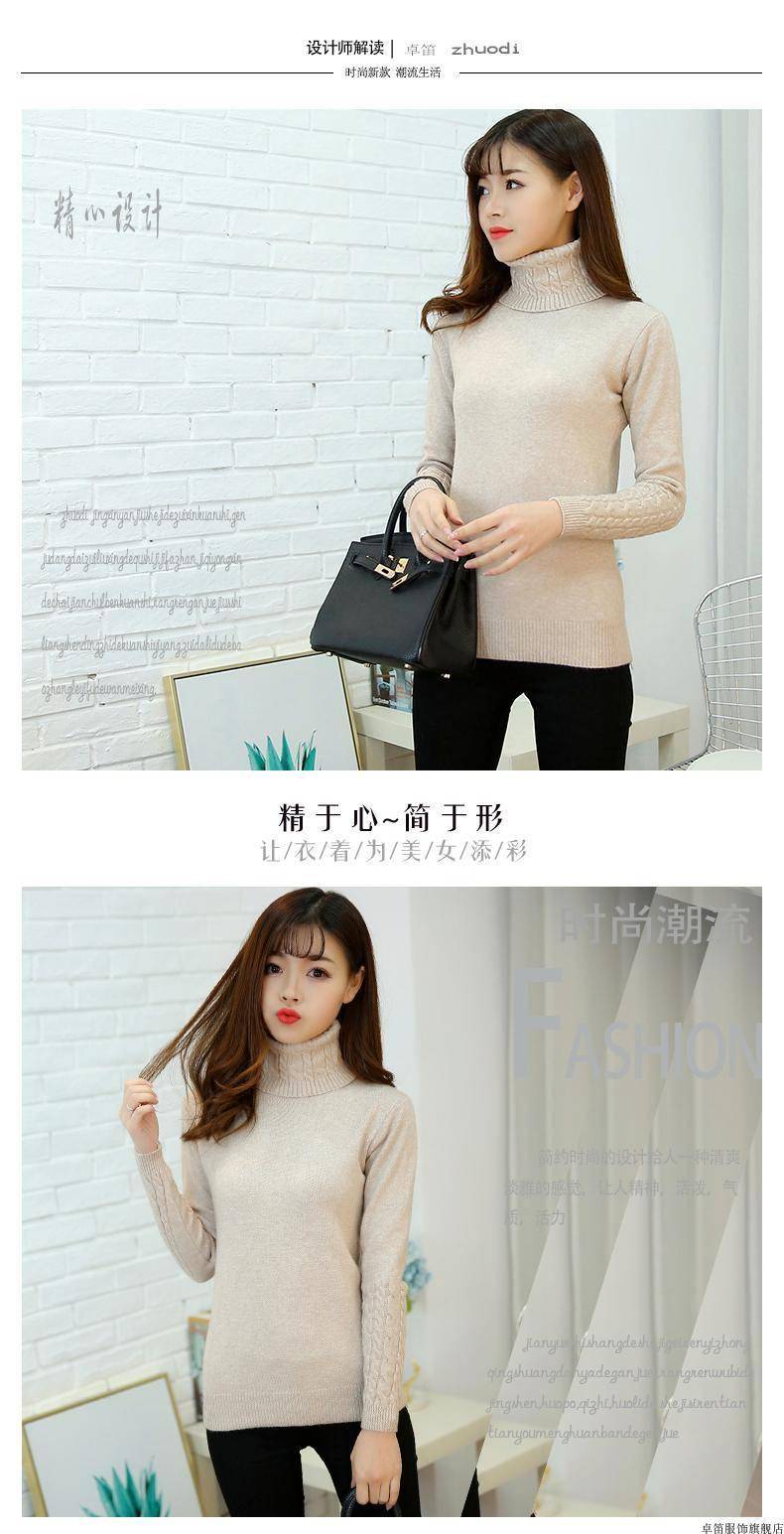 Women Sweater Turtleneck Pullovers Autumn Winter Sweaters New 2021 long sleeve Thick Warm Female Sweater Khaki Women Sweater Turtleneck Pullovers Autumn Winter Sweaters New 2021 long sleeve Thick Warm Female Sweater Khaki