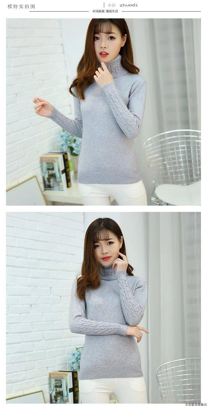 Women Sweater Turtleneck Pullovers Autumn Winter Sweaters New 2021 long sleeve Thick Warm Female Sweater Khaki Women Sweater Turtleneck Pullovers Autumn Winter Sweaters New 2021 long sleeve Thick Warm Female Sweater Khaki
