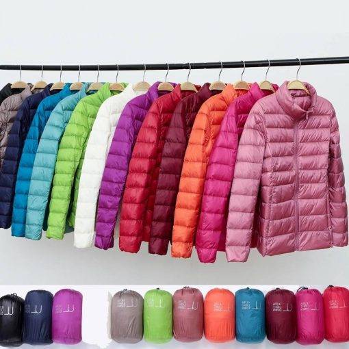 Women Winter Jacket 2021 New Ultra Light Duck Down Parkas Slim Female Puffer Jacket Portable Windproof Down Coat Chaqueta Mujer Coats & Jackets Women's Fashion