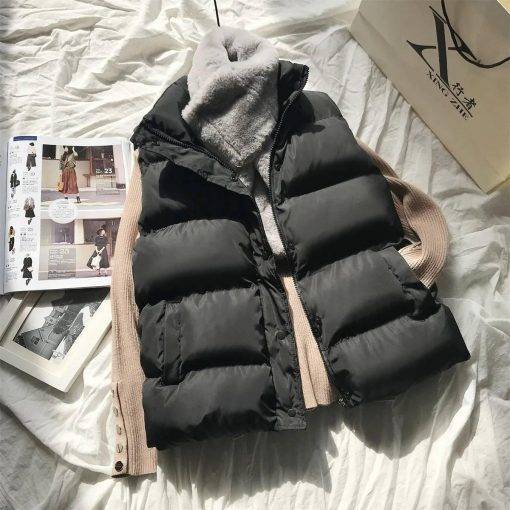 Women Winter Warm Cotton Padded Puffer Vests Sleeveless Parkas Jacket Coats & Jackets Women's Fashion