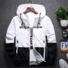 Men Casual Slim Patchwork Windbreaker Jacket Male Outwear Men's Fashion