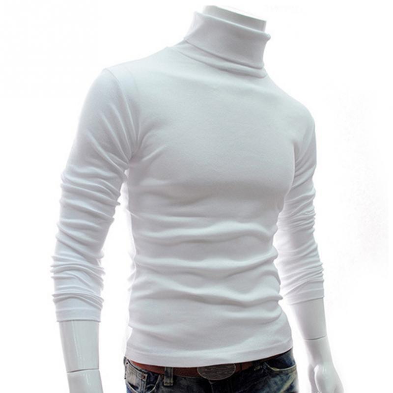 New Autumn Mens Sweaters Casual Male Turtleneck Men's Fashion