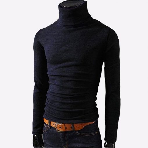 New Autumn Mens Sweaters Casual Male turtleneck Men's Fashion