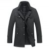 Winter Wool Coat Slim Fit Jackets Mens Casual Warm Outerwear Jacket Men's Fashion 