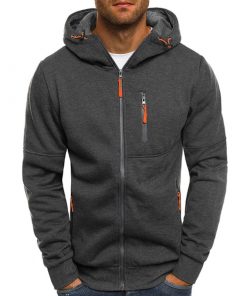 Fashion Hoodies Brand Men Personality Zipper Sweatshirt Male Hoody