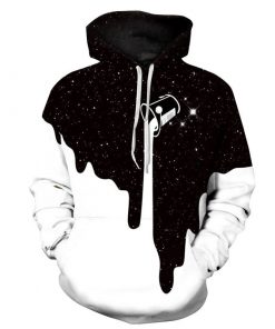 Hot Fashion Men/Women 3D Sweatshirts Print Milk Space Galaxy Hooded Hoodies