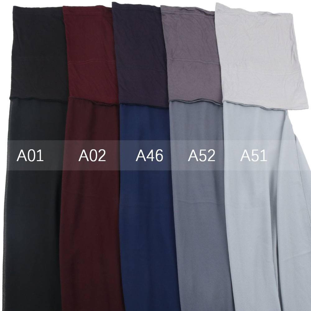 Hijab With Cap Heavy Chiffon Jersey